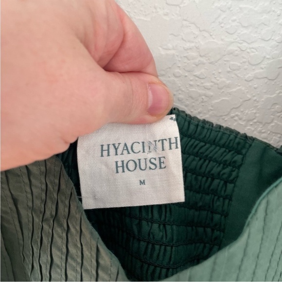 Hyacinth House Emerald Puff Sleeve Sasha Mini Dress - Picture 2 of 11